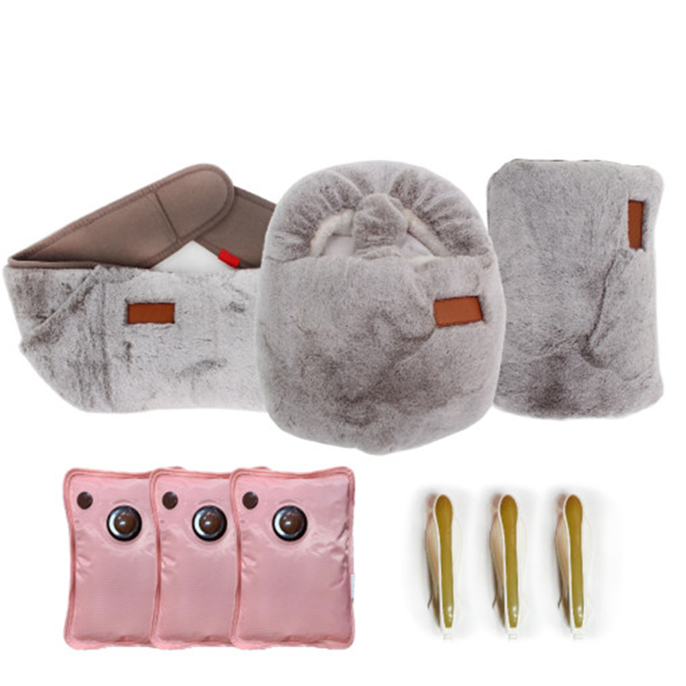 밍크 그레이 풀세트 3종 발온열기 발 찜질기 온열 전기 찜질팩 충전식 수족냉증