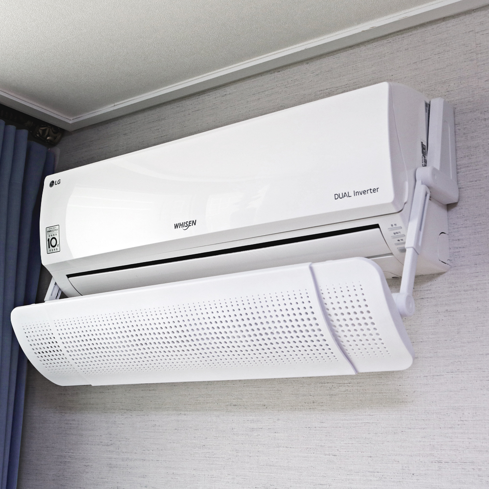 윈드비 벽걸이 에어컨 바람막이 무풍 무타공 가림막 바람 날개 가드 삼성 LG 휘센 사무실