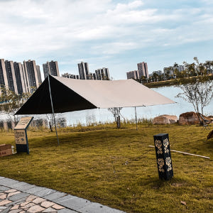 (국내) 아릭시 블랙코팅 타프 암막 양면 캠핑 그늘막 실타프 렉타 대형 ... 운동러 솔직 후기 | 실사용 리뷰 - 상품 이미지 1