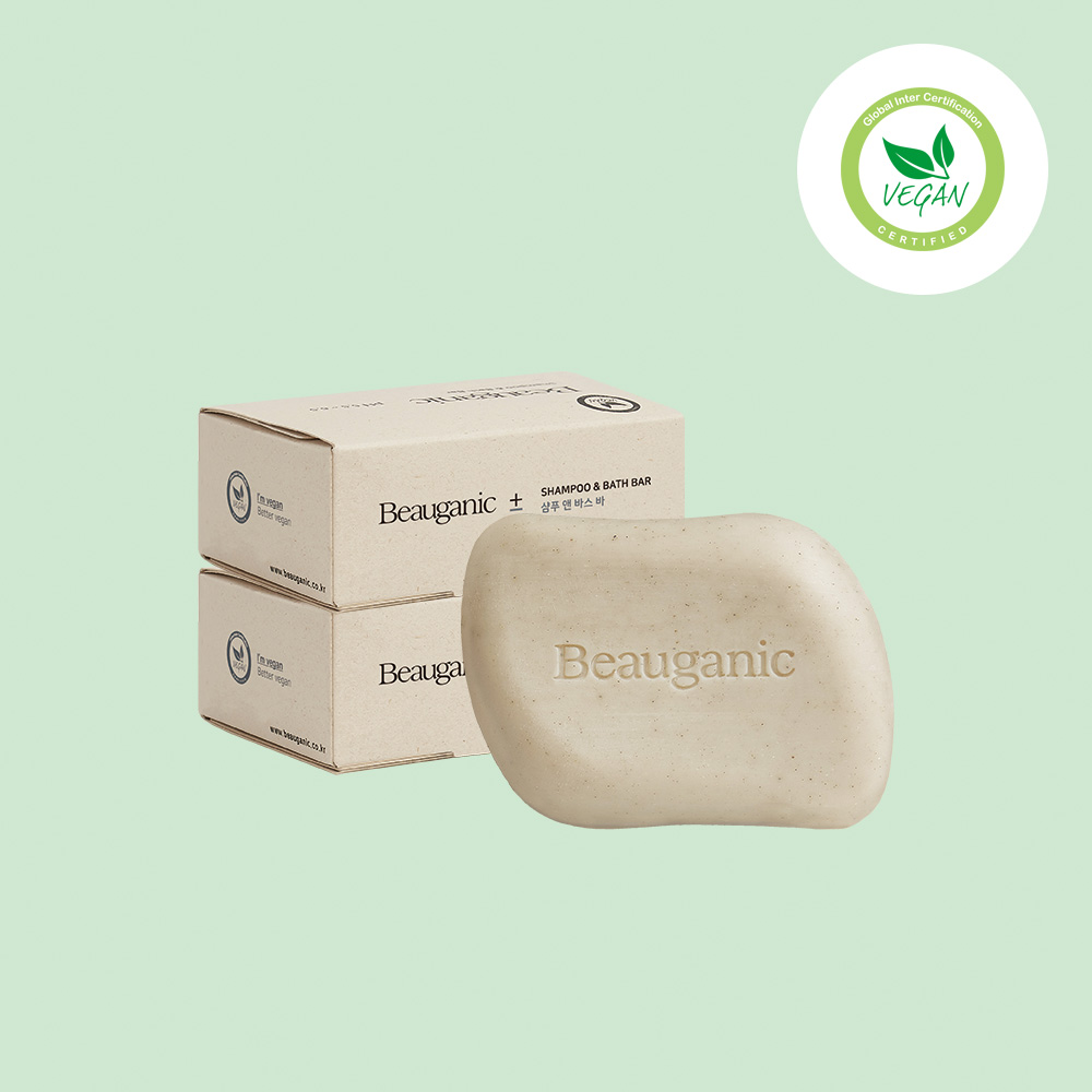 뷰가닉 올인원 샴푸&바스 바 125g 2개