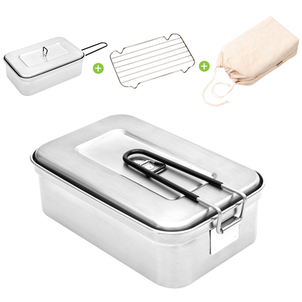 탑앤탑반합 미니코펠 캠핑용식기세트 캠핑냄비 사각 스테인레스