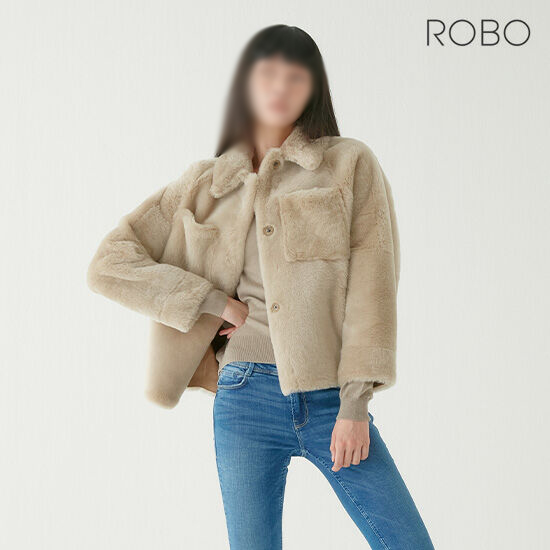 [로보] 리버시블 숏 무스탕 코트 (여성용) GSJ20D201