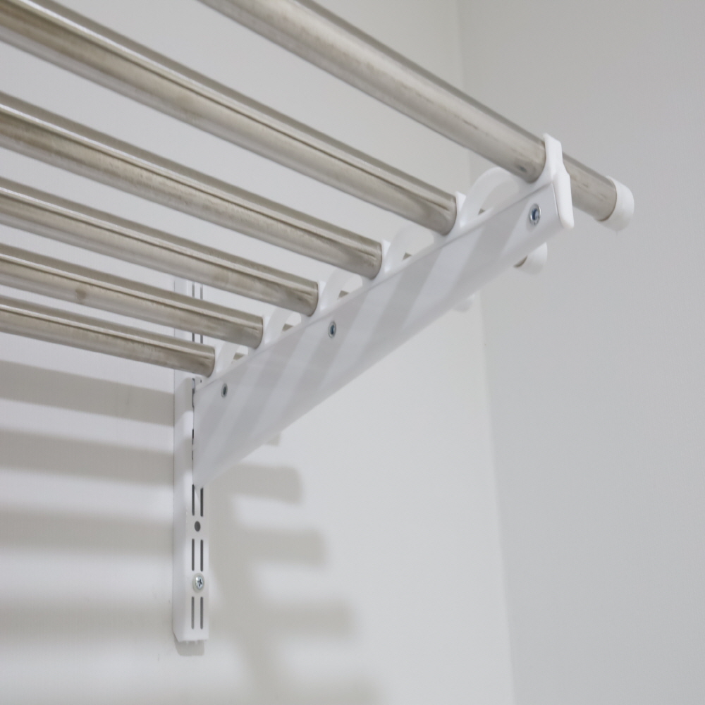 아텍스 다용도실 벽선반 봉스테인레스 벽걸이 베란다 팬트리 국내제작 33cmx60cm 1단 - 상세 이미지 4