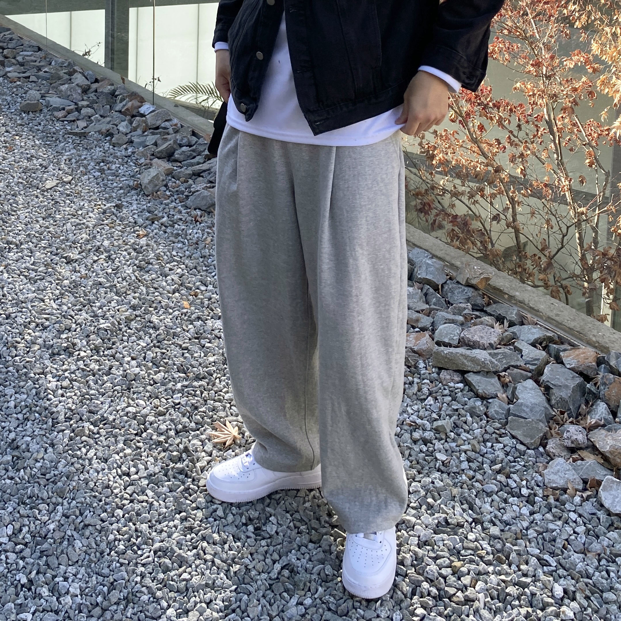 와이드트레이닝팬츠 스웻팬츠 스웨트팬츠 - 상품 이미지