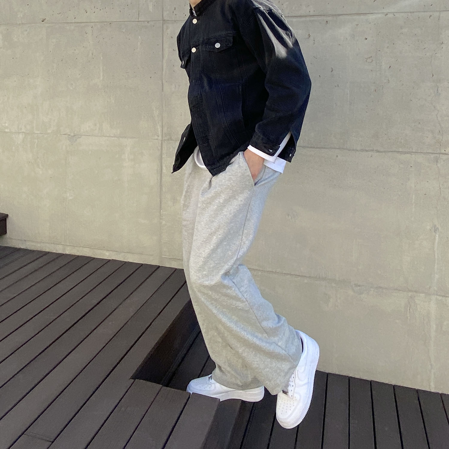 와이드트레이닝팬츠 스웻팬츠 스웨트팬츠 - 상세 이미지 3