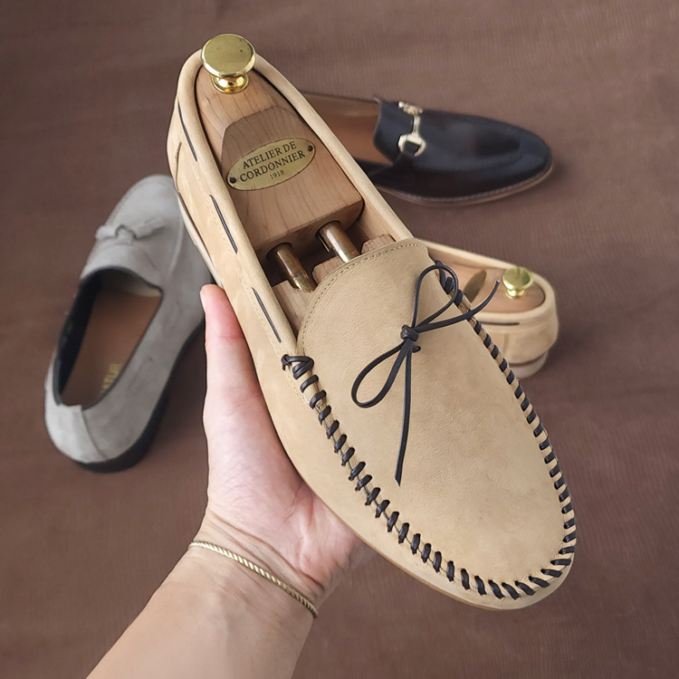 염소가죽 로맨스로퍼 남성수제화 누벅구두 핸드메이드 240 290mm