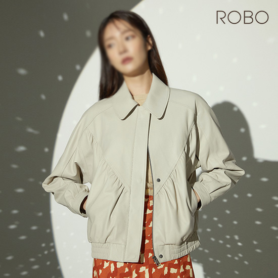 [로보] 이태리 셔링 블루종 재킷 GJK22B006