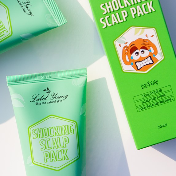 라벨영 두피각질+두피냄새+두피결점 토탈케어/두피 홈스케일링/쇼킹두피팩/문제성두피용