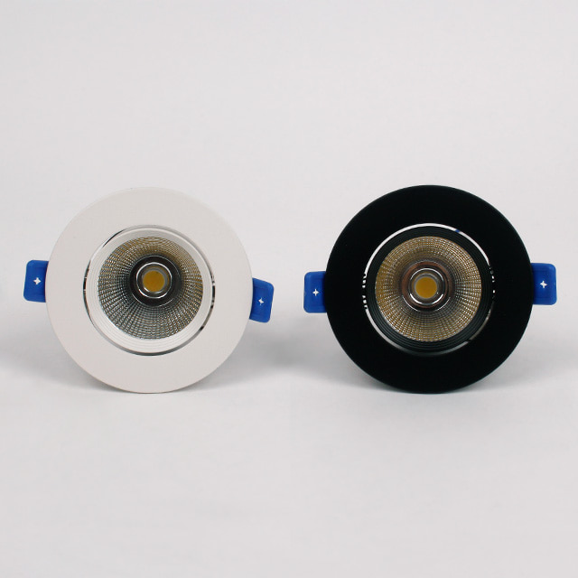 LED 다운라이트 7.5cm(3인치) 디밍 COB 10W 직회전 밝기조절 매립등 - 상세 이미지 2