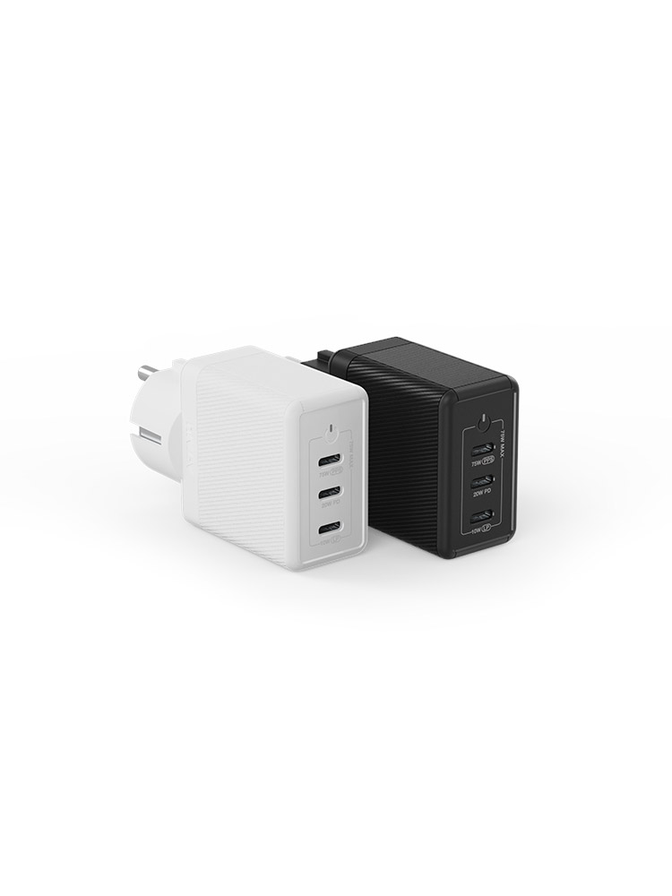 USB PD 75W PPS GaN 접지 멀티 초고속 충전기 GE920 화이트 이미지 6