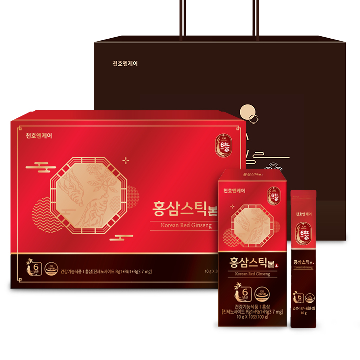 천호엔케어 강원도 6년근 홍삼정 진액 면역력 홍삼 스틱 본 30포 + 쇼핑백 - 상세 이미지 2