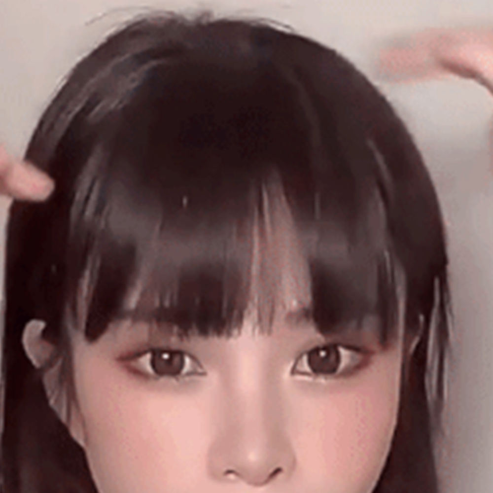 앞머리가발 단발 붙임 붙임머리 시스루뱅 반가발 스타일링 부분 고열사 - 상세 이미지 4