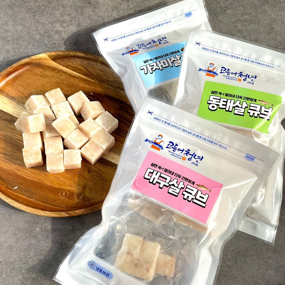 아기 생선 이유식 120g 유아식 가자미살 큐브 흰살 어린이 순살 - 상세 이미지 3