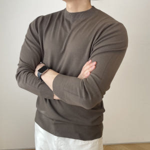 남자머슬핏니트 워셔블니트 착용 후기 | 사이즈/핏 총정리 - 상품 이미지 3
