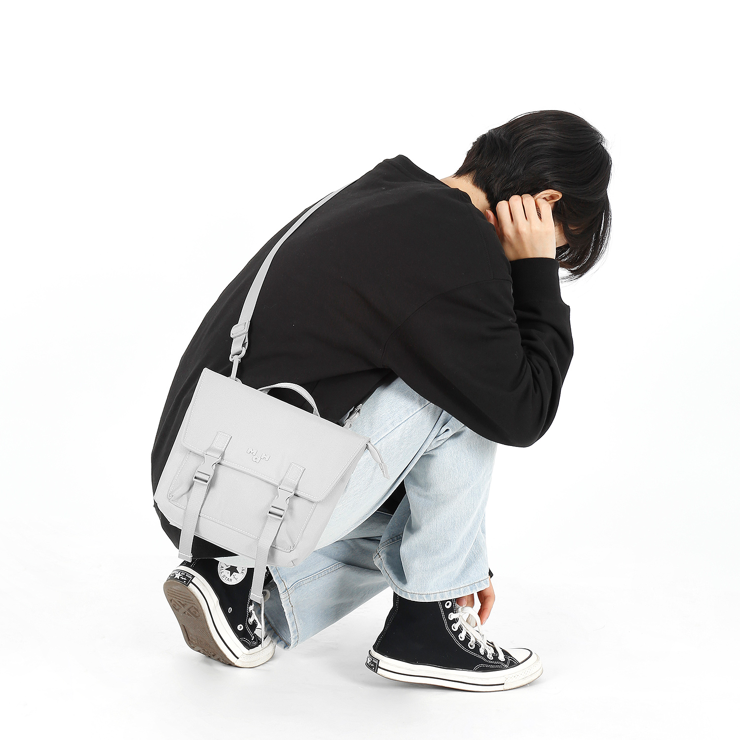 마흐 올리 크로스백 라이트그레이 이미지 6