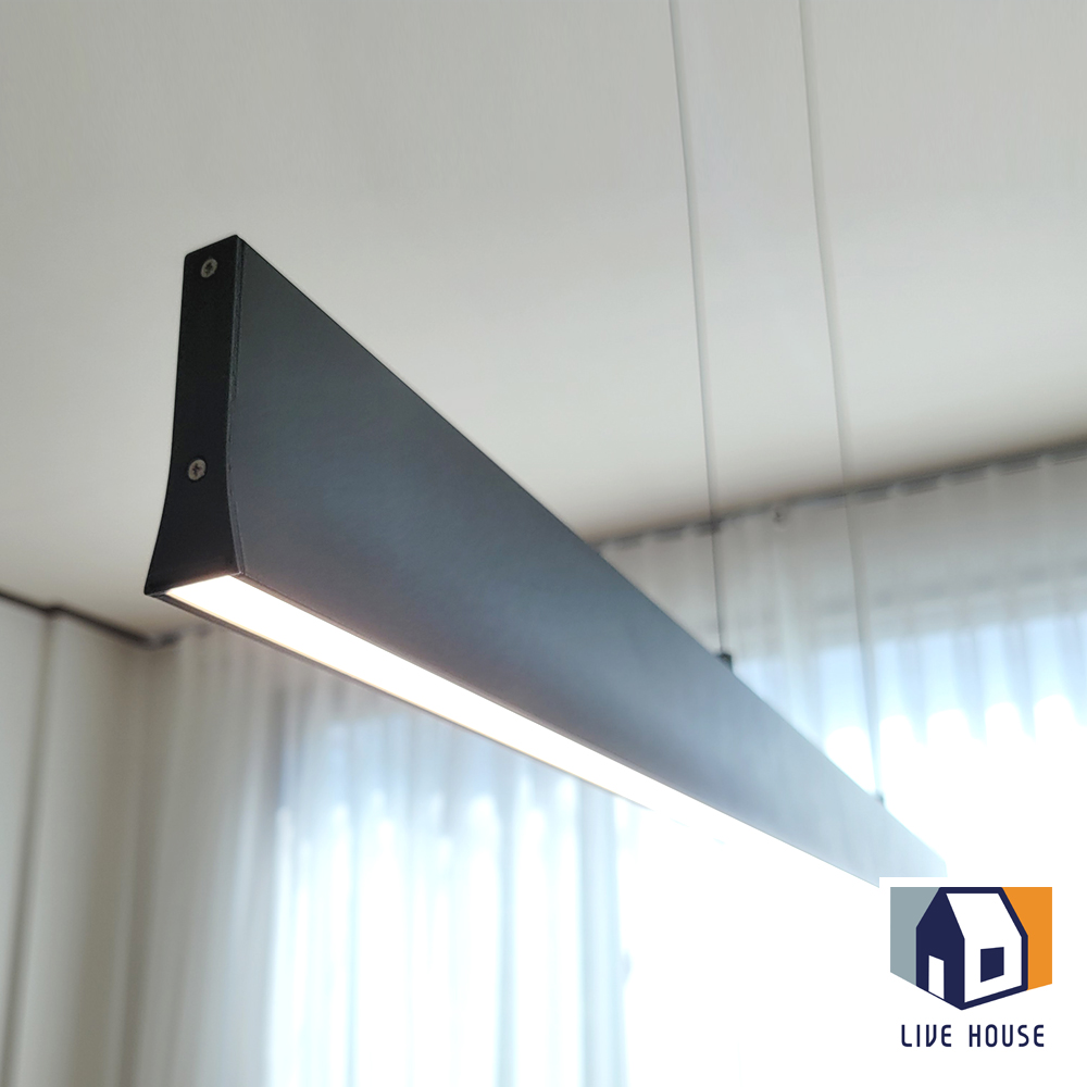 일자 LED 식탁등 주방조명 900 블랙