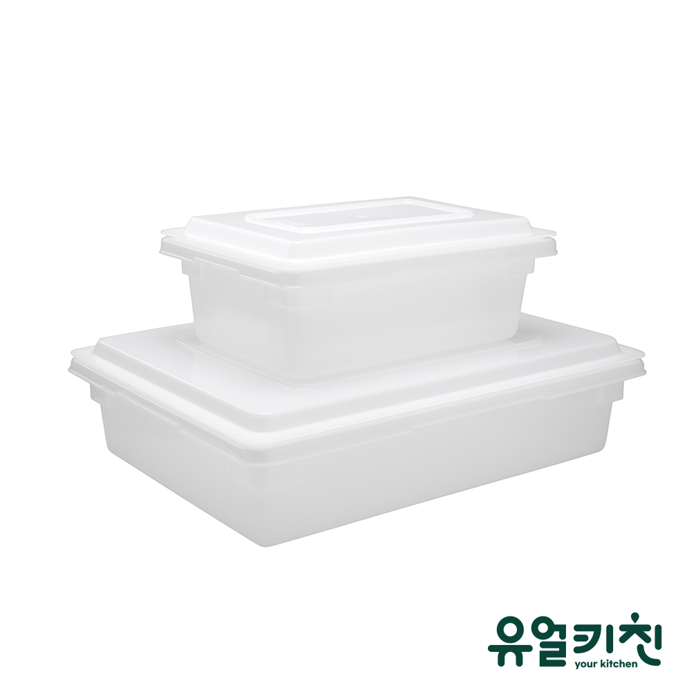대형 식재료 보관통 투명 PC 업소용 야채통 소소 - 상세 이미지 4