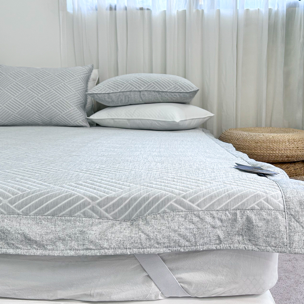 레오나 25년 듀라론 냉감패드 퀸 Q 고정밴드 여름침대패드