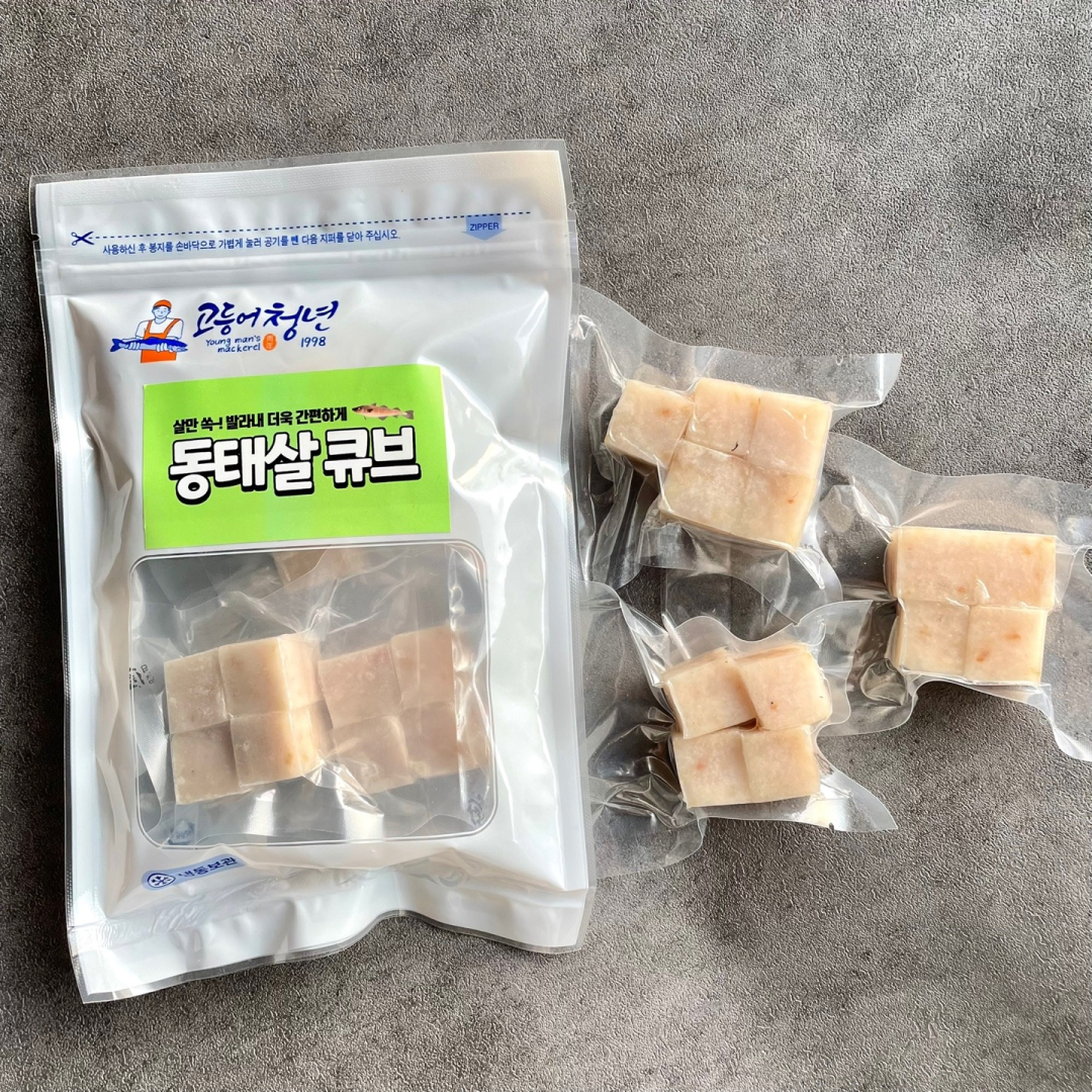아기 생선 이유식 120g 유아식 동태 큐브 흰살 어린이 순살 - 상품 이미지
