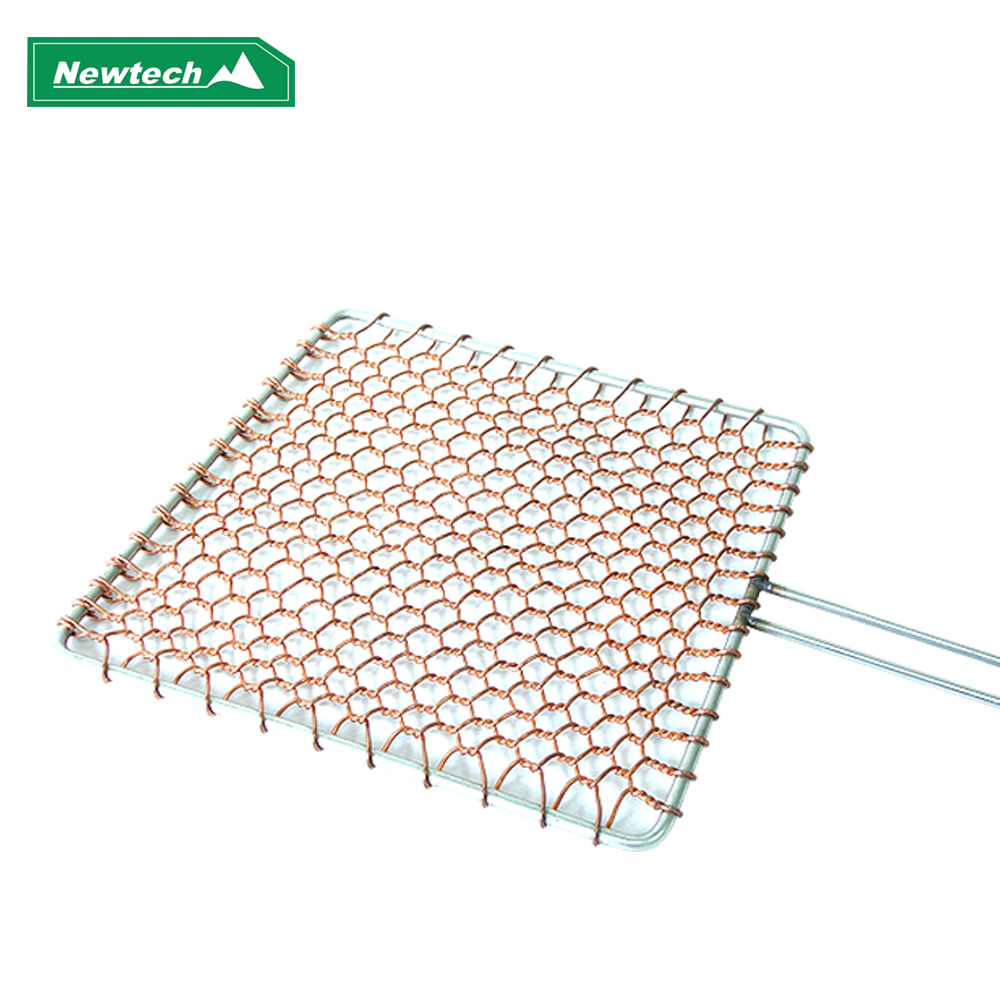 뉴테크 구리석쇠 32cm 캠핑 불판 동석쇠 그릴
