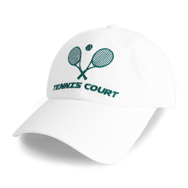 국내제작 TENNIS COURT 캡모자 테니스 자수 남자 볼캡 여자 야구모자 - 상세 이미지 5