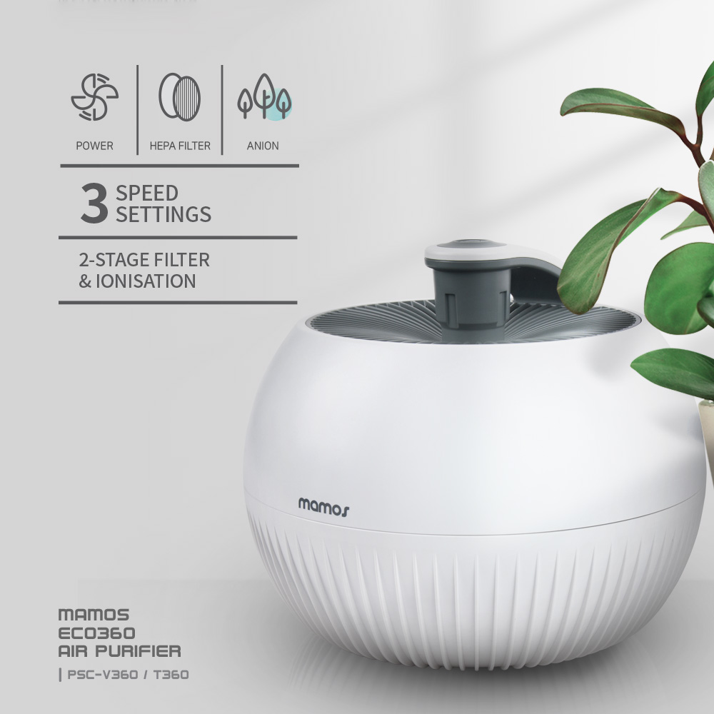 작은방 공기청정기 에코360 자취방 소형 원룸 미니 사무실 초미세먼지 T360