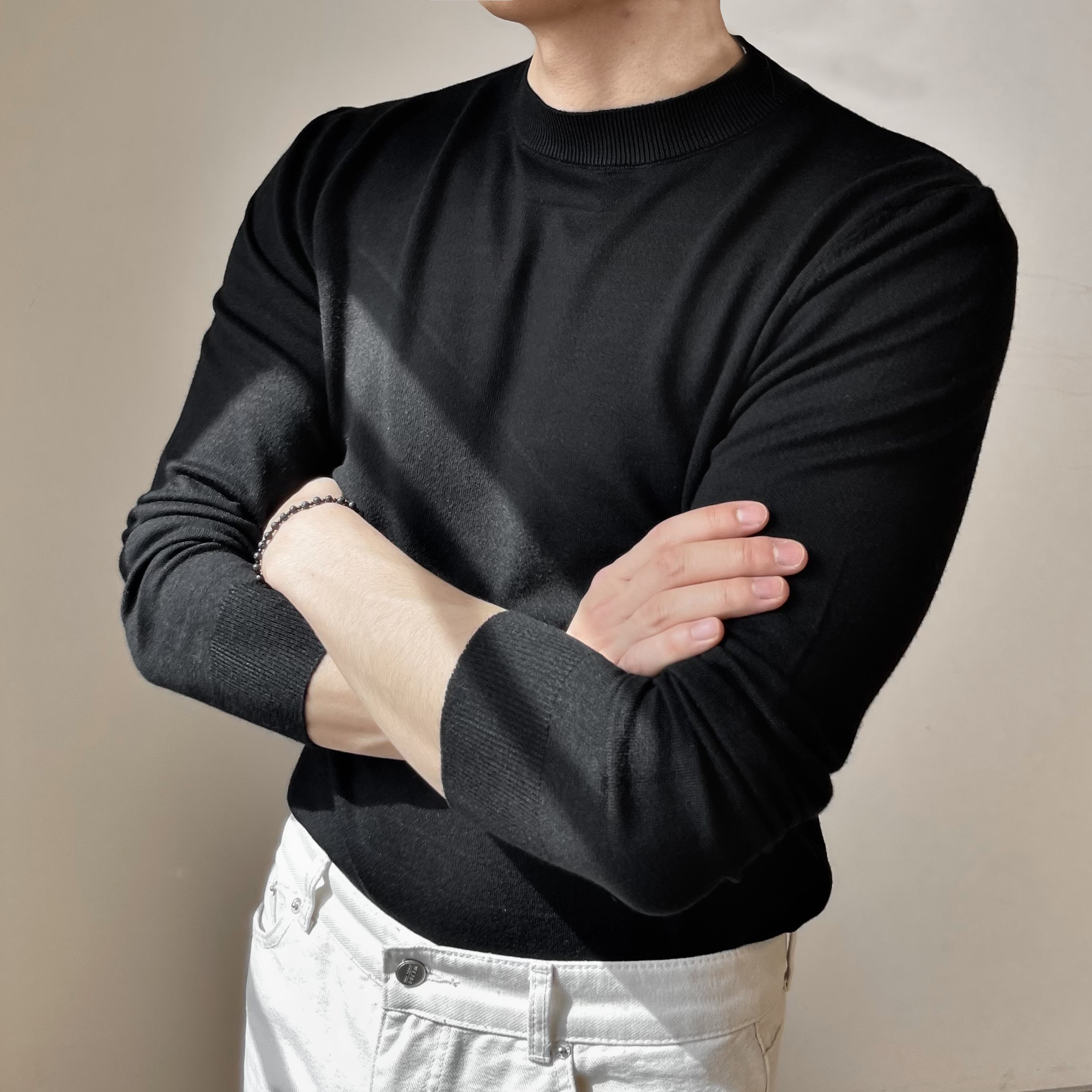 남자머슬핏니트 워셔블니트 - 상세 이미지 5
