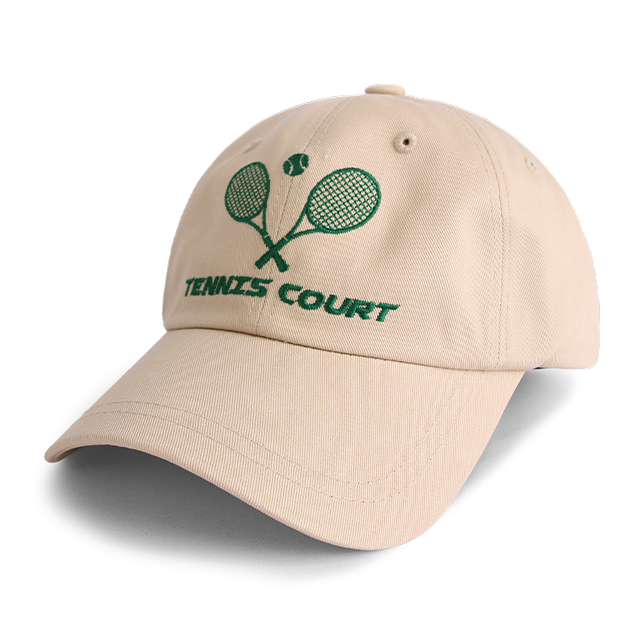 국내제작 TENNIS COURT 캡모자 테니스 자수 남자 볼캡 여자 야구모자 - 상세 이미지 3