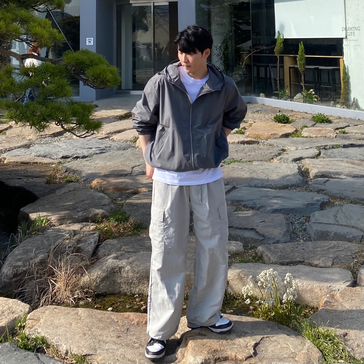 나일론카고팬츠 고프코어바지 남자와이드조거팬츠 파라슈트팬츠 이미지 8
