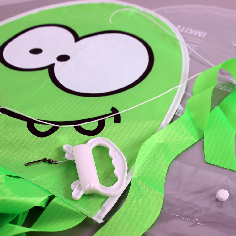 연날리기 입문 [아이엠카이트 롱다리문어 그린] 바로 날리는 물고기 연 - 어린이 선물 짱 - 상세 이미지 4