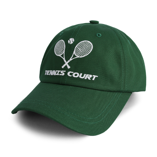 국내제작 TENNIS COURT 캡모자 테니스 자수 남자 볼캡 여자 야구모자 - 상세 이미지 2
