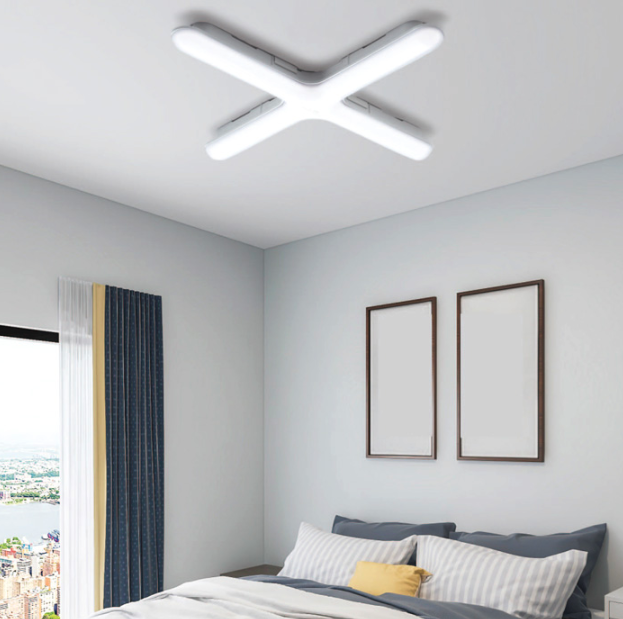 번개표 LED 십자등 기구 세트 50w 6500K(4804) 주방 거실 업소 창고 형광등 - 상세 이미지 5