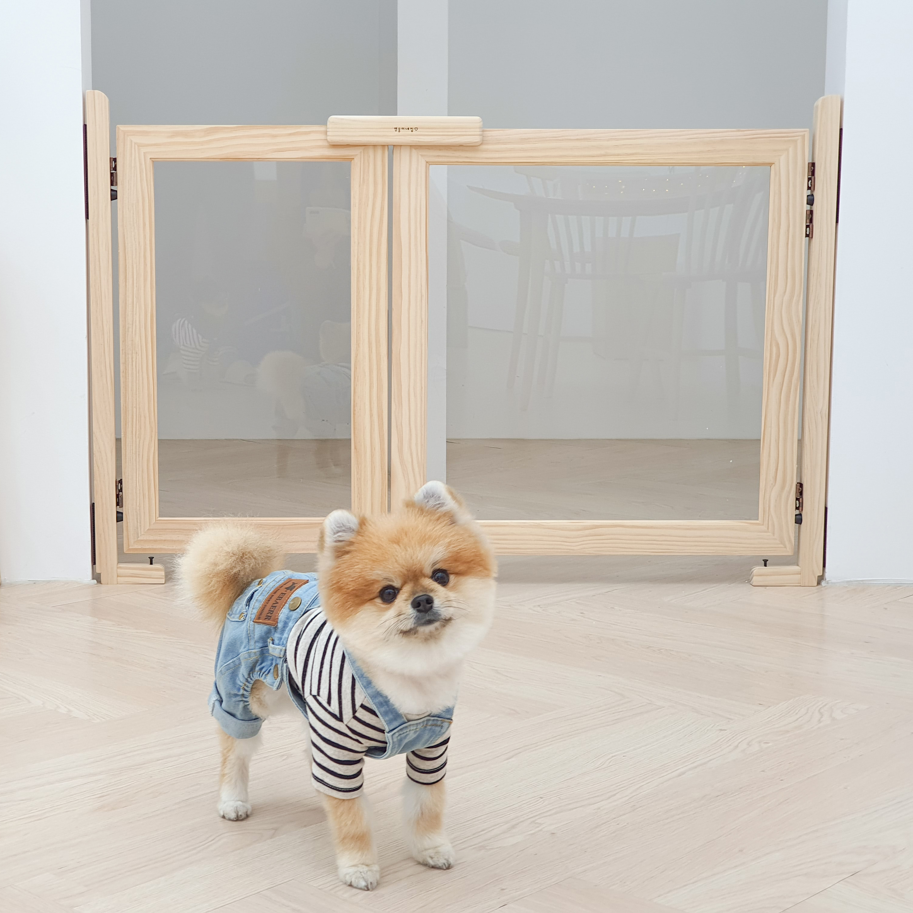 원목 강아지안전문 강아지울타리 제작 800사이즈