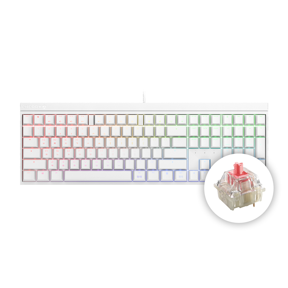체리 MX 2.0S RGB 기계식 키보드 저소음 적축 사무용 키보드 키보드 후기