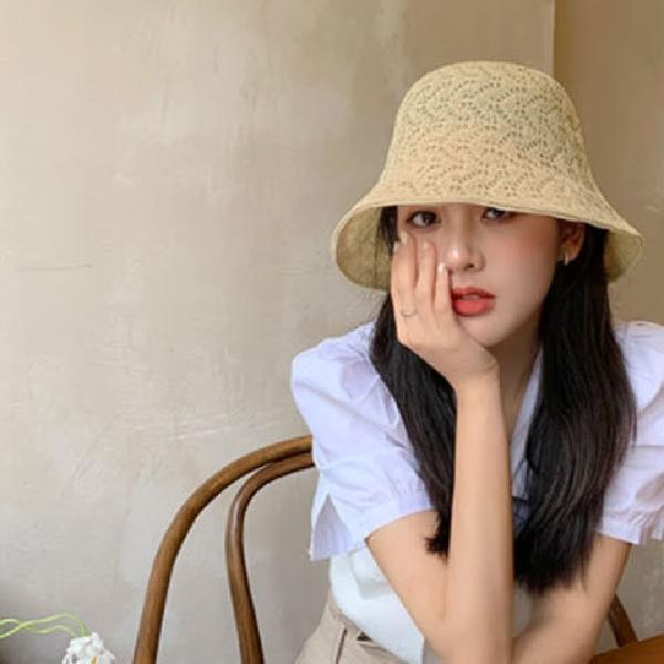 여성 여름 여행용모자 캠핑 휴양지모자 캠핑용 여름용모자 - 상품 이미지