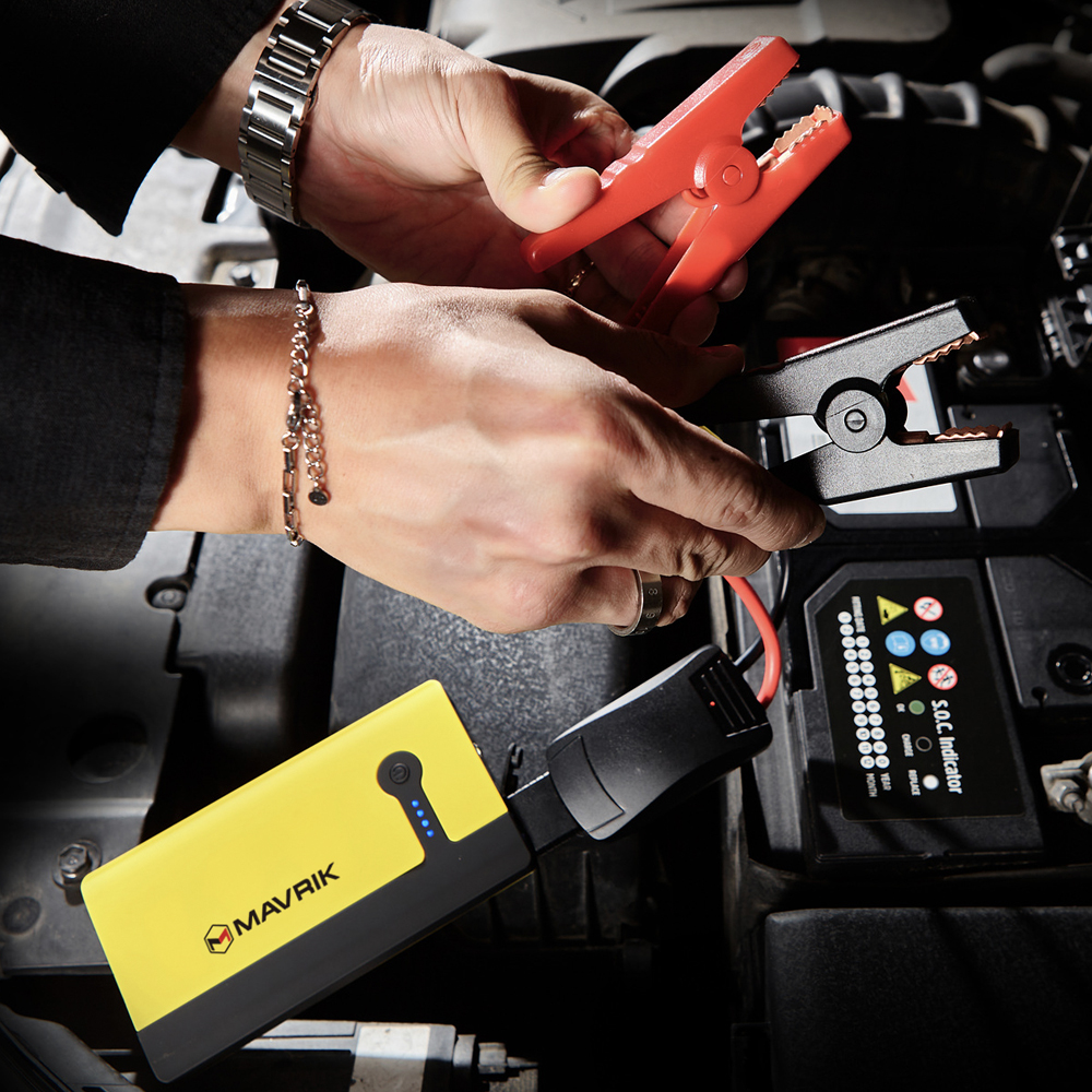 차량 점프 스타터 매버릭 휴대용 12V 자동차 오토바이 배터리 방전 충전기 시동 스타트