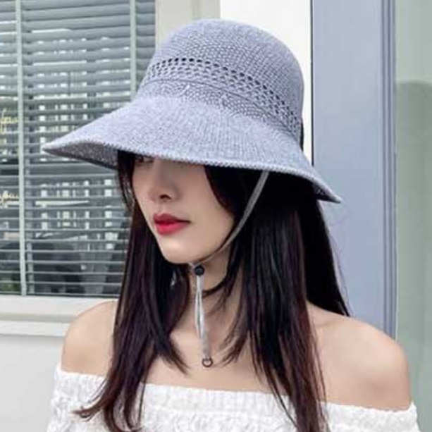여자 라탄 모자 바캉스 휴가 여성 여행용 모자 여행 모자 - 상세 이미지 2