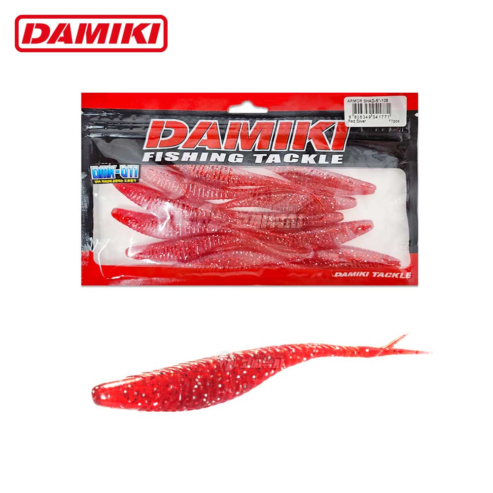 다미끼 아머 쉐드 웜 12.7cm ARMOR SHAD 광어 우럭 배스 다운샷 루어 108 - 메인 이미지