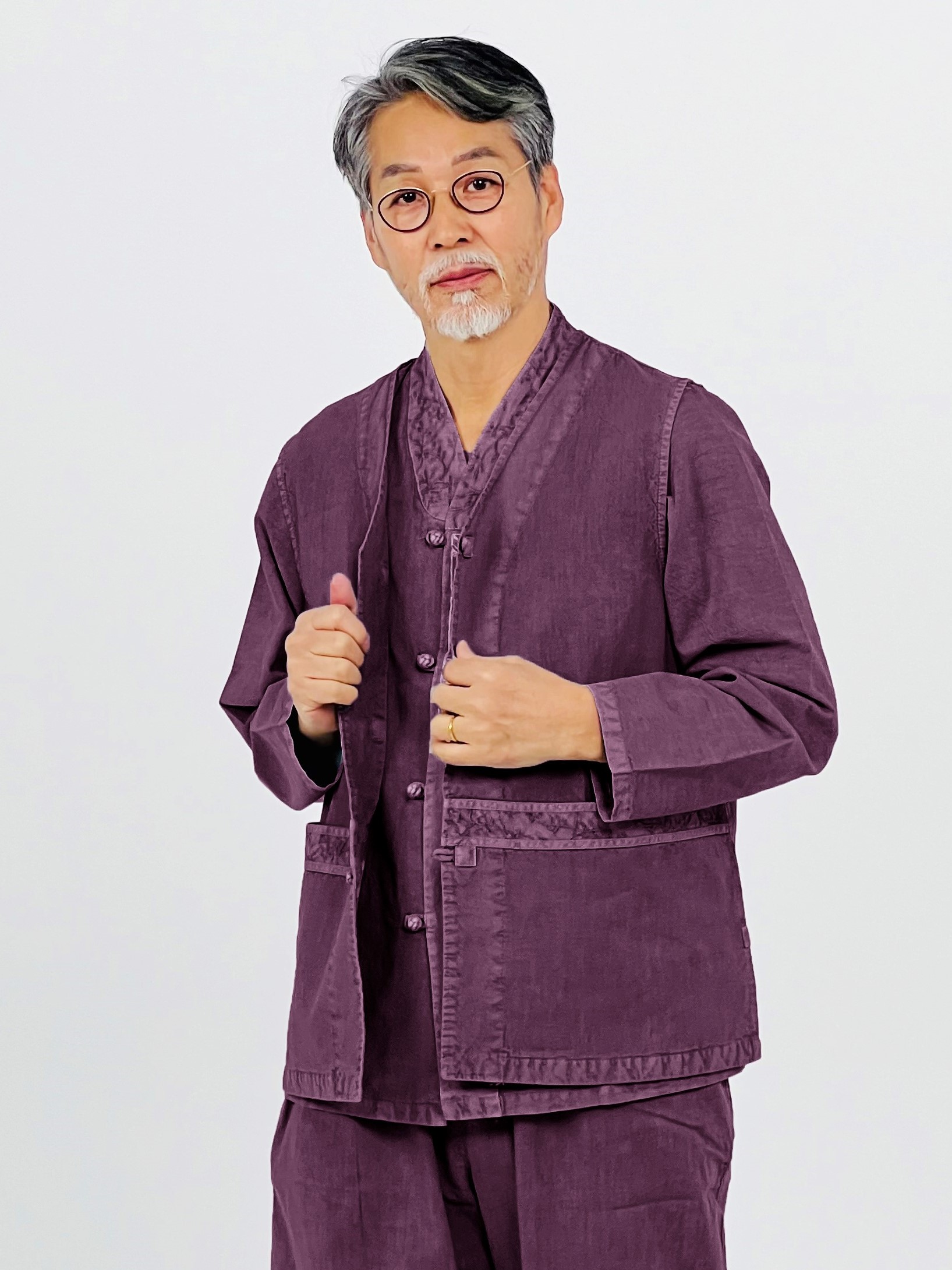 생활한복조끼 단품 봄 가을 개량한복 법복 절복 - 상세 이미지 4