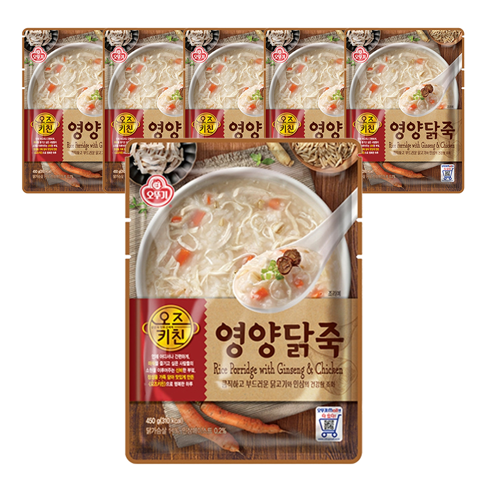 오뚜기 오즈키친 영양닭죽 450g 6개 - 메인 이미지