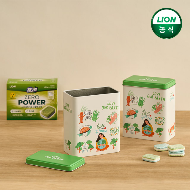 참그린 식기세척기 타블렛 세제 30개입x5개 + 참그린 500g 본품x2개 + 틴케이스 증정 / 주방세제 - 상세 이미지 2