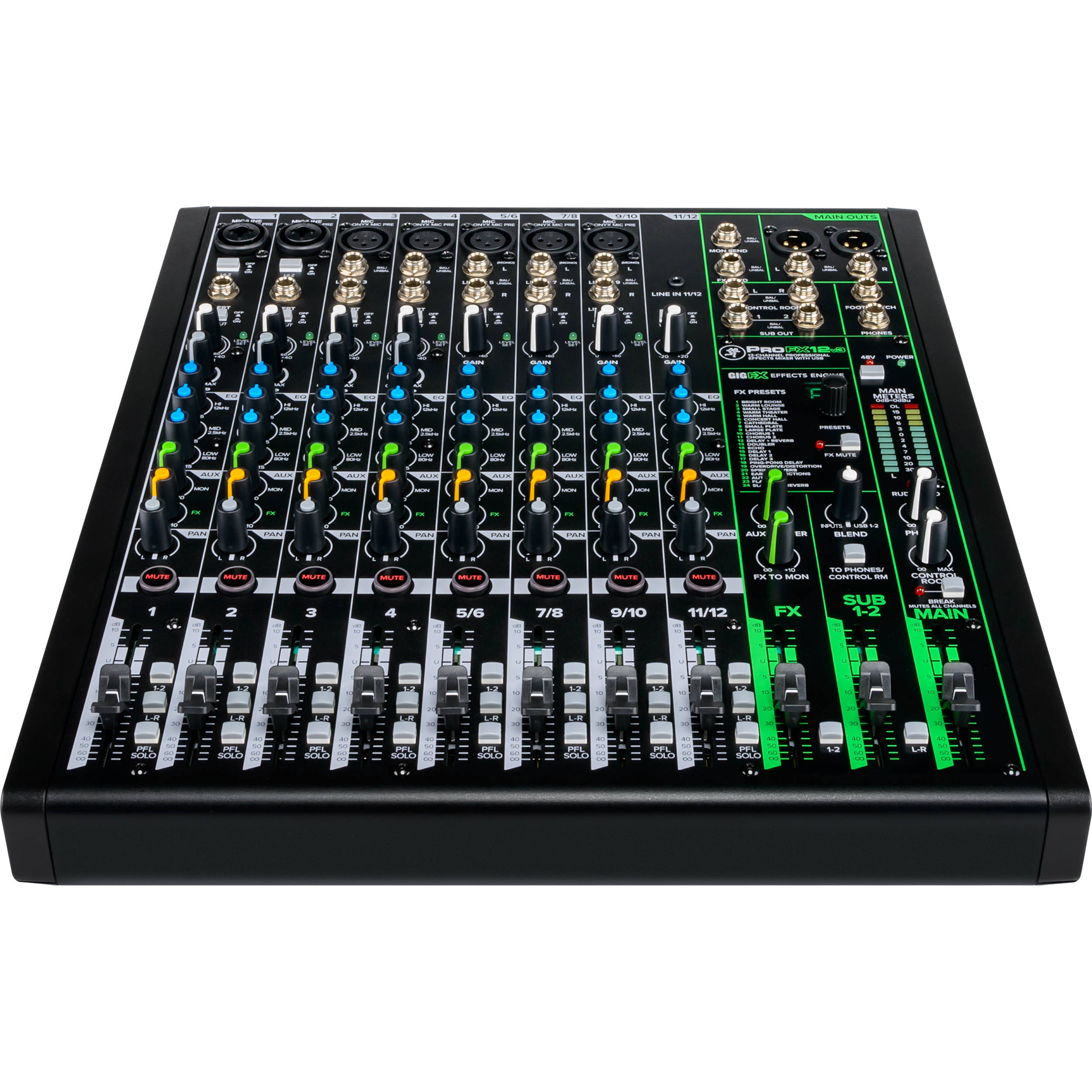 MACKIE ProFX12v3 맥키 아날로그 믹서 12채널 USB 오디오 인터페이스 - 상세 이미지 4