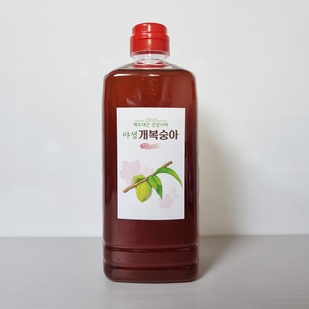 시골장터 야생 개복숭아 액기스 1000ml 효소 발효액 엑기스 원액 제품 이미지