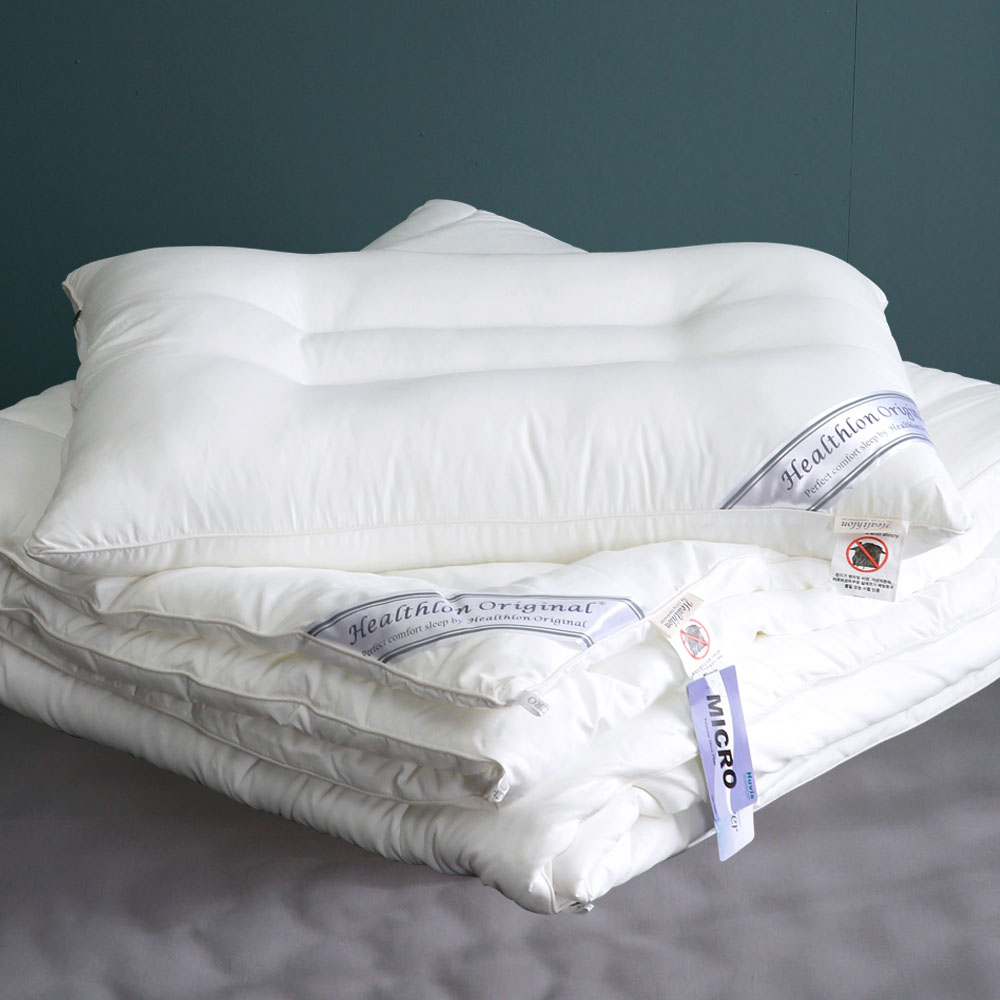 마이크로화이바 경추베개솜 거북목 일자목 높이조절 숙면베개 효성가공 알러지케어원단 휴비스솜
