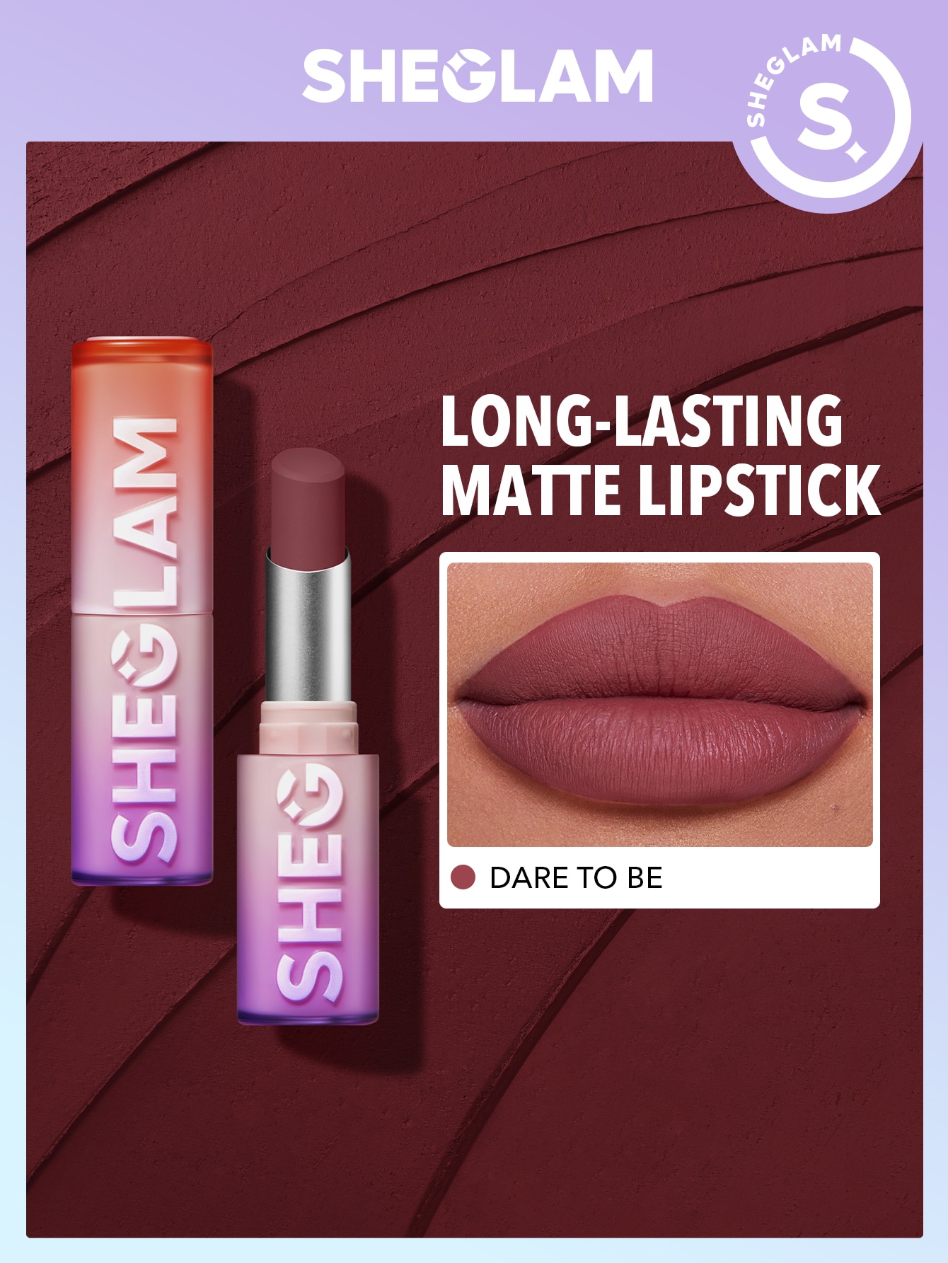 안묻어나는 쉬글램 립스틱 sheglam dynamatte 이미지 8