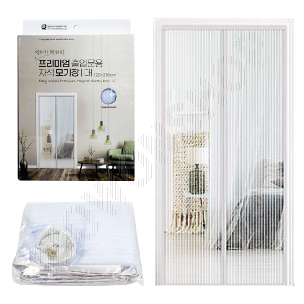 현관 방충문 자석식 방문 현관문 방충망 모기장 대형 B