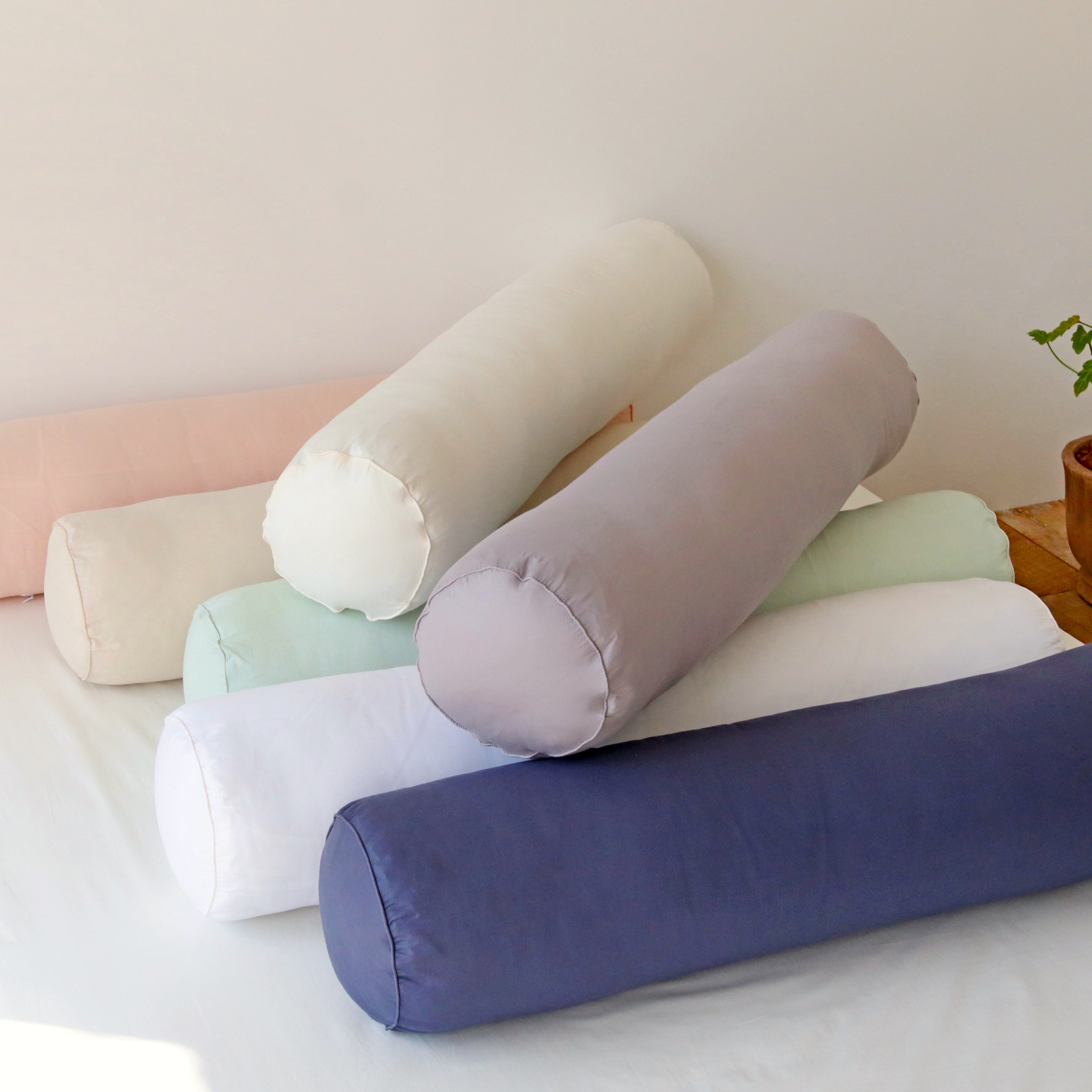 데일리 60수 아사 순면 원형 롱쿠션 안고자는 다리 베개 긴쿠션 바디필로우 커버