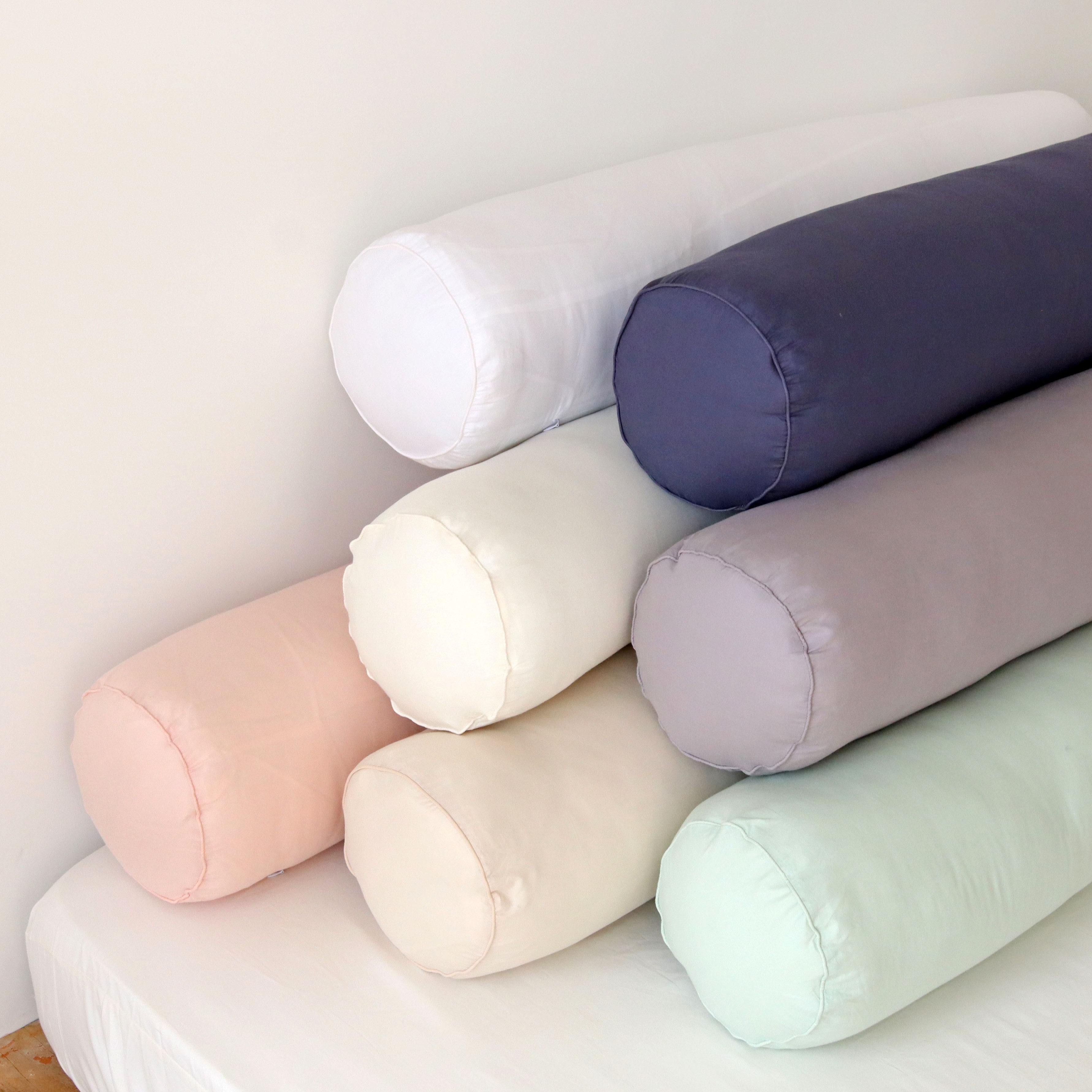 데일리 60수 아사 순면 원형 롱쿠션 안고자는 다리 베개 긴쿠션 바디필로우 커버