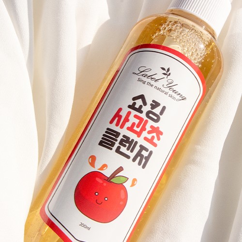 라벨영 유분+피지+노폐물케어/약산성클렌징/쇼킹사과초클렌저/문제성 피부전용 클렌징 - 상세 이미지 2