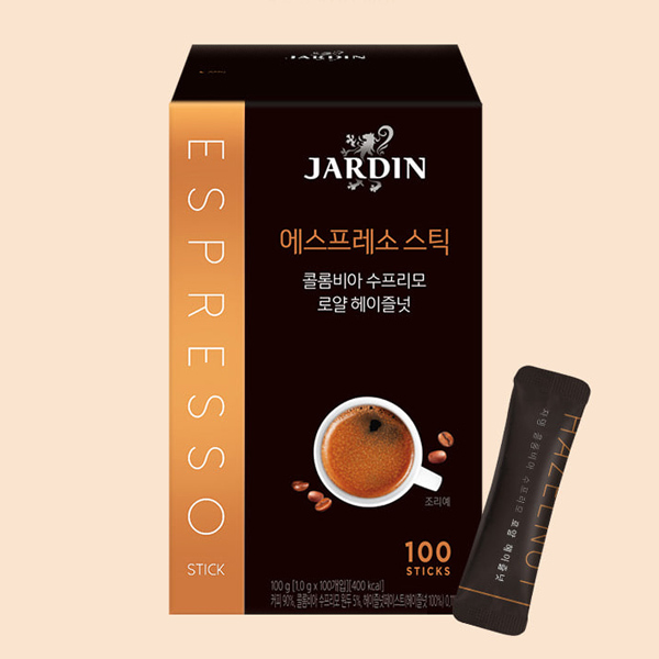 쟈뎅 에스프레소 스틱 헤이즐럿 100티 - 상품 이미지